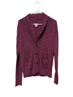 Mossimo Supply Co. Shawl Collar Button-Front Cardigan - Plum
